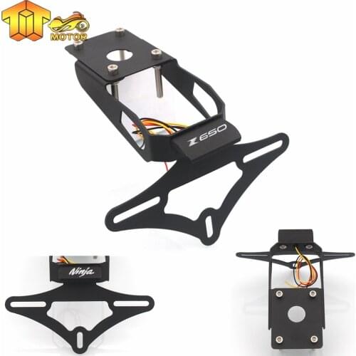 License Plate Holder LED Light for KAWASAKI Z650 NINJA 650 2017 2018 2019 Motorcycle Accessories Tail Tidy Fender Eliminator CNC