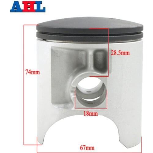 Motorcycle Engine Part STD Cylinder Bore Size 67mm Piston & Rings Kit For SUZUKI RM250 1989 1990 1991 1992-1995 RMX250 1989-1999