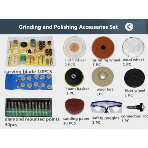 Additional accessory set for jade polishing tool Table grinder Desktop mini gemstone polishing machine no machine