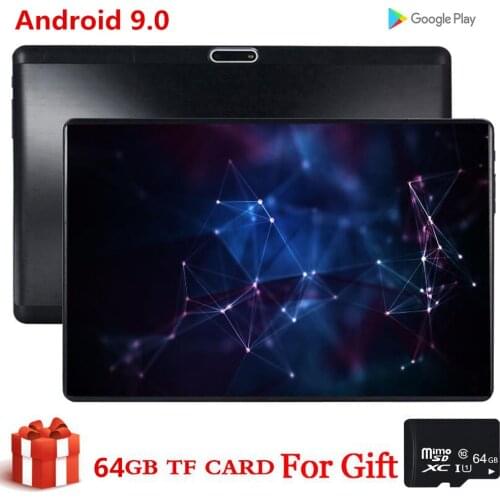 S119 Free Gift 64GB Card 10 Inch Tablet MID PC Global Bluetooth 3G Wifi Phablet Android 9.0 MTK Core 2.5D Tablet CE Band 32GB