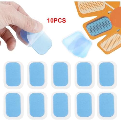 10pcs Replacement Fitness Gel Stickers Hydrogel Pad/Patch for Muscle Training Massager ABS Abdominal Trainer Device Dropshipping