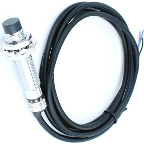 Taidacent DC24V Inductive Capacitive Proximity Switch Metal Detection M12 Inductive Sensor Switch NPN Inductive Proximity Sensor