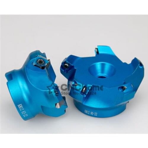 KM12 50 63 80 100 Milling discs Aluminum alloy material,ultra-lightweigh CNC machine tool knifeInsert the carbide blade SEKT1204