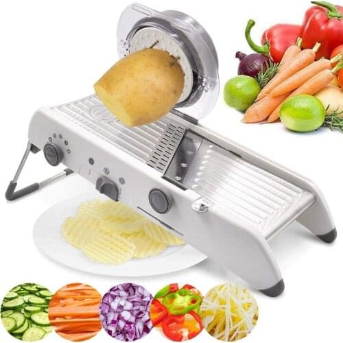 Multifunctionele Vegetable Cutter with Steel Blade Mandoline Slicer Potato Peeler Carrot Cheese Grater Kitchen Accessories Tool