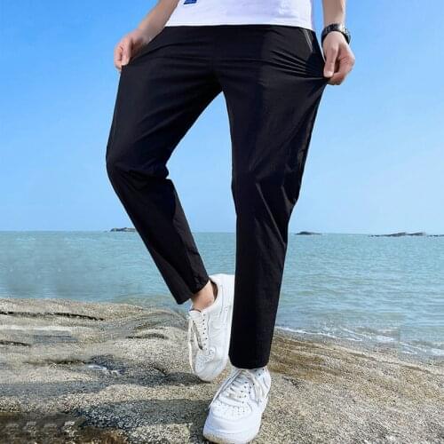 Pants Men 2021 New Spring and Autumn Fashion Korean Version of The Trend Straight Sports Casual Trousers Men Clothing Big Size