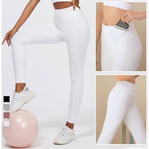 New Yoga Pants Female Fast Dry Fitness Running Exercise Buttock Pants Without Embarrassing Line Sports Fitness Leggings