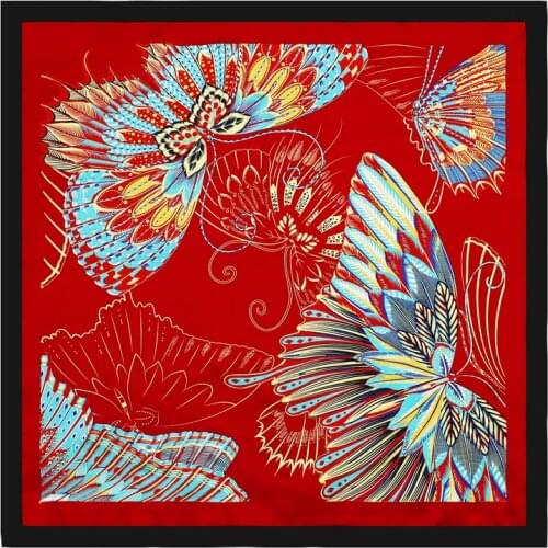 2021 Silk Square Scarf Summer Hair Band Print Shawl Wrap Hijab Fashion Female Scarves Women Bandana Neckerchief Lady Headband