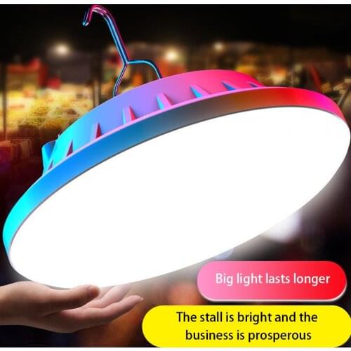 Portable Hanging Tent Lamp Lantern Bulb Hanging LED Night Light Rechargeable Outdoor Tent Work Lamp Type 30/60/120LED 30/60/120W