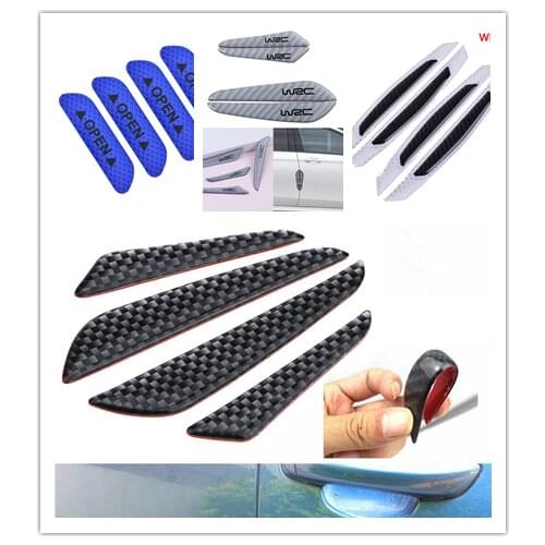 Anti-collision Trim Anti-rub Door Edge Guard Strip Scratch Protector Car Door Edge Guards Molding Protection Carbon Fiber 4pcs