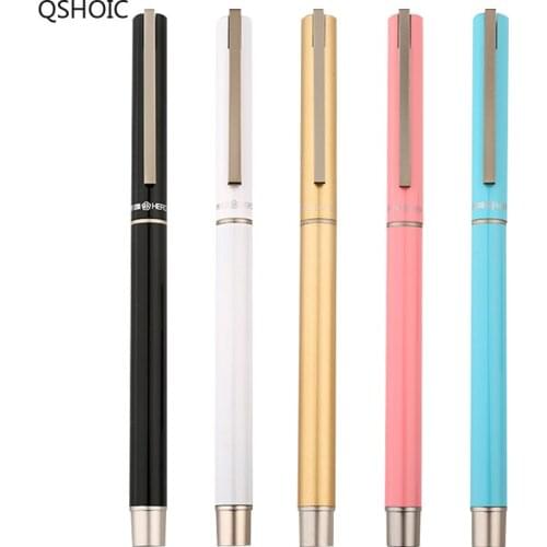 Gift Fountain Pen Student Business Office Practice Words 0.38mm Fine Pen with Box