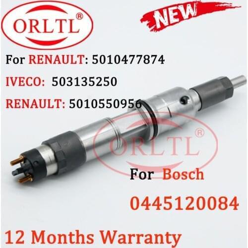 ORLTL fuel injector 0986AD003 injection 0445120084 and 0986435523 for RENAULT 5010477874 IVECO 503135250