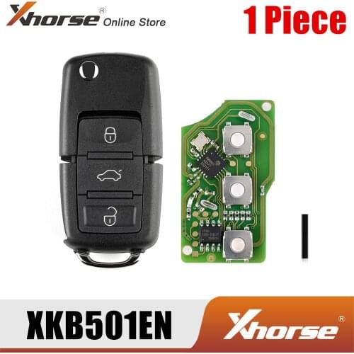 XHORSE XKB501EN For Volkswagen B5 Type 3 Buttons for VVDI Key Tool Wire Remote Key XKB501EN 1PCS