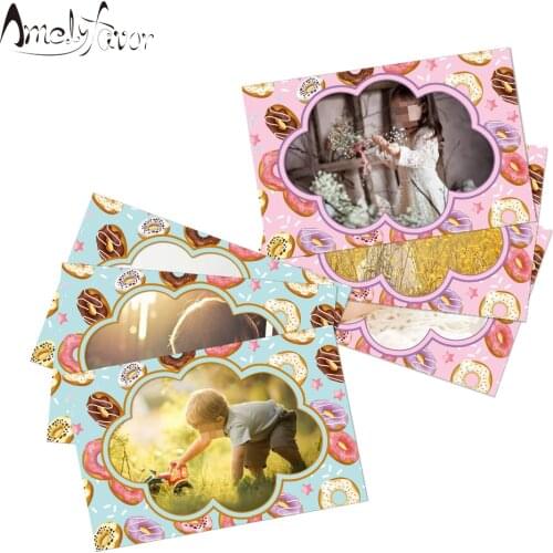 Tea Time Donut Party Decoration Donut Wall Birthday Party Decorations Kids Photoframe Home Decoration Accessories Party Supplies