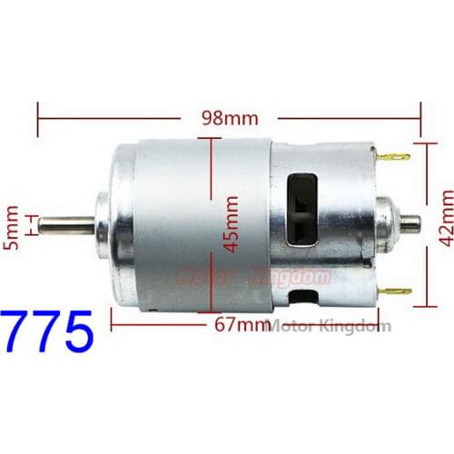 RS-775 DC Motor 6V-15V 12V 12000RPM High Speed Power Large Torque Engine For Drill&Screwdriver/Garden Electric Tools