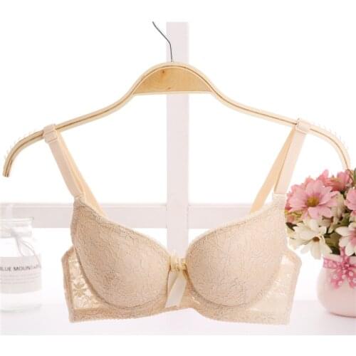 Sexy Double Push Up Bras for Women Super Push Up Bra Thick Padded Bras for Women Lace Underwire Sexy Women Push Up Bra B Cup
