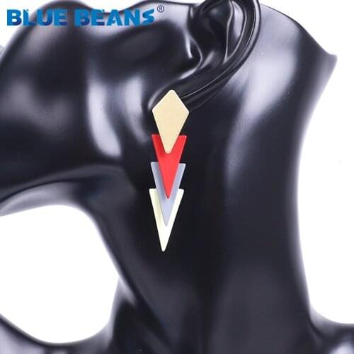 BLUE BEANS 2020 Small Earrings Fashion Jewelry Drop Earrings Women Long Earrings Bohemia Girls Dangle Minimalist Earring Cute