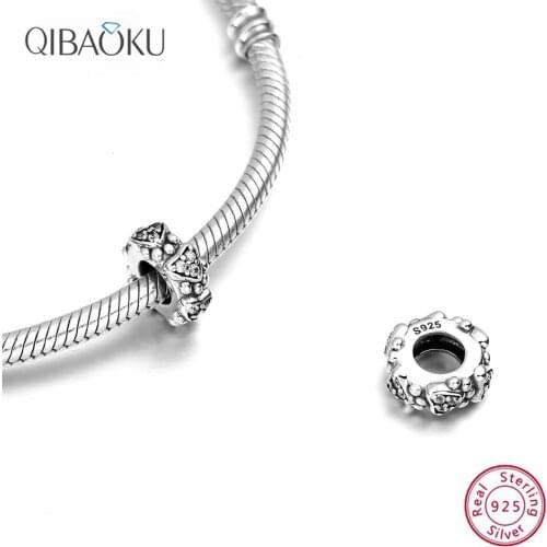 925 Sterling Silver Beads Black Retro Nostalgic Charm and Feminine Bracelet Fashion Jewelry