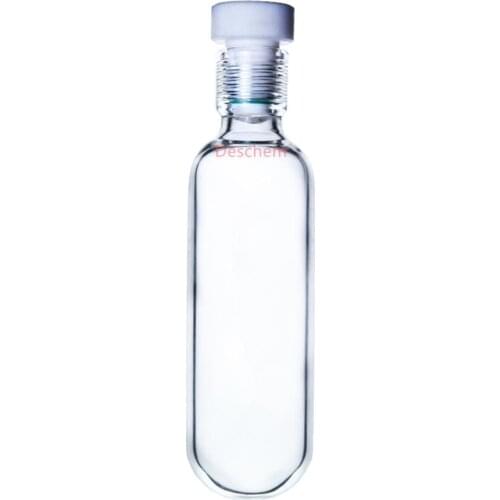 200ml Glass High Pressure Bottle,60*100 Heavy Wall Vessel With #15 PTFE Thred