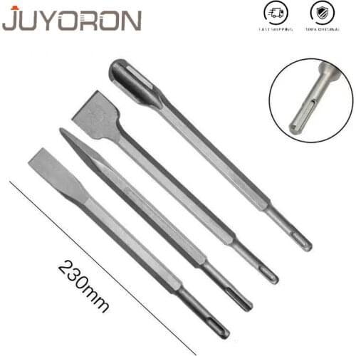 230mm Chisel Set SDS PLUS Electric Hammer Drill Bit Point Chisel Flat Chisel U-shaped Chisel Break Concrete Brick Wall Drilling