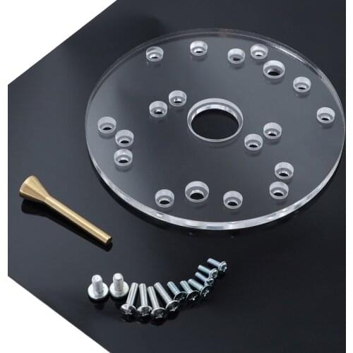 Acrylic 6.5" Universal Router Base Plate Kit With Centering Pin For Bosch Dewalt And Most Router