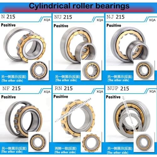 Free shipping 75x130x25 mm Cylindrical roller bearings NJ215 NU215 N215 NF215 RN215 NUP215 75*130*25 E EM M C3 ECP C4 MA J