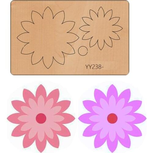 Wooden die cutting process rose flower knife mold, YY238Sunlight Cutting compatible with most manual die cutting dies