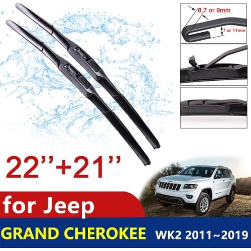 For Jeep Grand Cherokee WK2 2011~2019 Car Wiper Blades 2012 2013 2014 Front Windscreen Windshield Wipers Car Accessories Goods