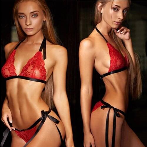 Womens Sexy Lingerie Nightwear Sexy Bra And Panties Set Quality Lace Lingerie Set Babydoll Lingerie Sexy Hot Erotic langerie