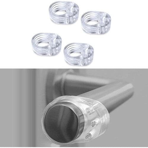 Door Stopper Transparent Silica Gel Door Handle Buffer Safety Children Protection Shockproof Pad Furniture Protective Stopper