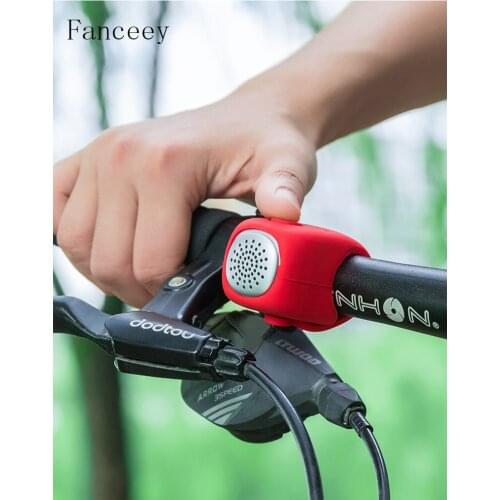 Electric Cycling Bell 90 dB Horn Rainproof MTB Bicycle Handlebar Silica Gel Shell Ring Bike Bell Bicycle Accessories