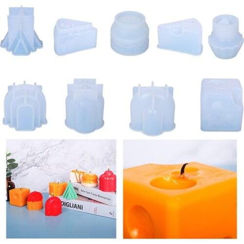 Epoxy mold cheese candle resin silicone mold hot sale candle handmade soap creative home accessories decoration