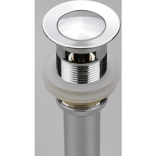 Chrome Bathroom Faucet Vessel Vanity Sink Pop Up Drain Stopper with Overflow KD207