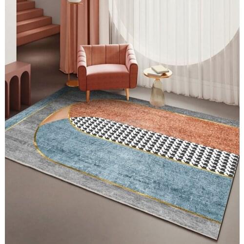 Jinzuan Velvet Modern Minimalist Light Luxury Style Living Room Carpet Coffee Table Blanket Bedroom Room Mat Customization