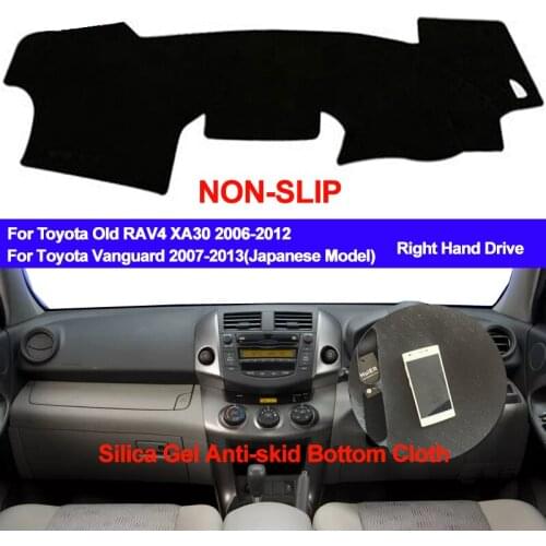 TAIJS Dashboard Cover DashMat Silicone For Toyota RAV4 Vanguard XA30 2006 2007 2008 2009 2010 2011 2012 Dashmat Pad Sun Shade