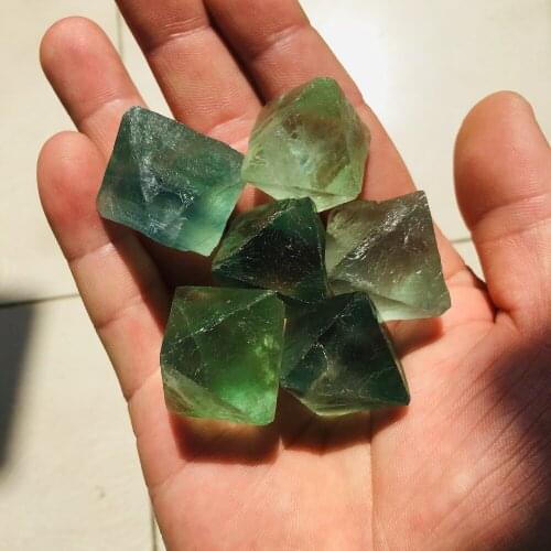 28-30mm natural fluorite octahedron specimen healing crystal natural stone gemstone octahedron specimen mixed