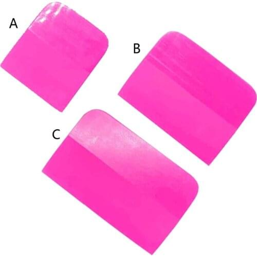 2021 New Pink Scraper Soft Rubber Car Window Squeegee Tint Tools Glass Water Scraper