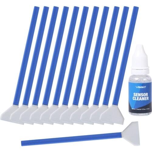 NEW! Full Frame Sensor Cleaning Swab 22pcs + Sensor Cleaning Fluid Solution for Canon Nikon Digital SLR Camera
