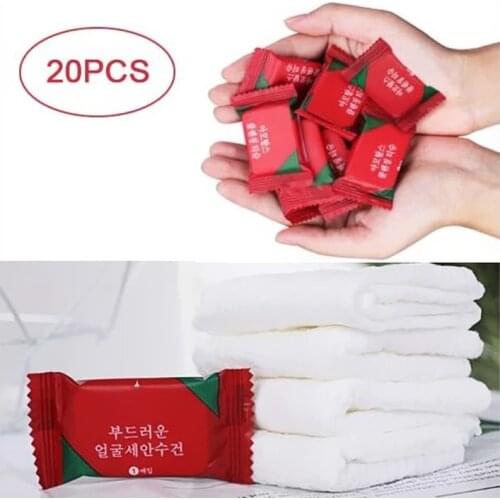 20pcs/Lot Disposable Compressed Towel Travel Cotton Magic Towel Portable Face Towel Soft Napkin Perfect Tissue Cleaning Wipes
