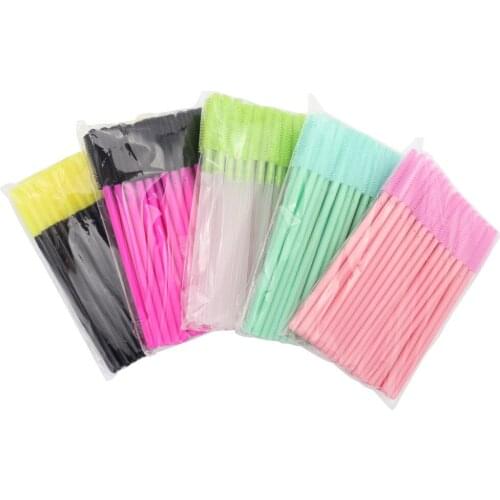 Hot Disposable Silicone Gel Eyelash Brush Comb Mascara Wands Eye Lashes Extension Tool Professional Beauty Makeup Tool For Women