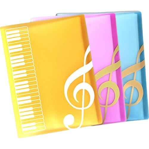 1pcs Creative A4 Music Teaching Supplies 40 Layer Music Piano Score File Folder Fashion School Music Learning Filing Products
