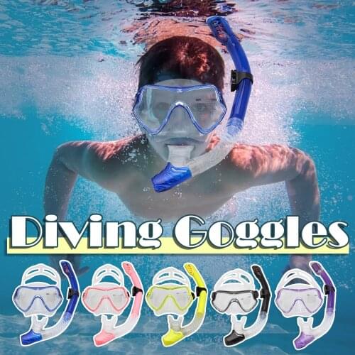 Professional Scuba Diving Mask Snorkel Anti-Fog Goggles Glasses Set Silicone Swimming Fishing Snorkeling equipment Adults