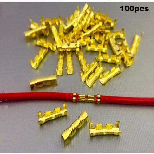 100Pcs Docking connector line pressing button quick connect U-type terminal wiring 0.5 to1.5mm square wire connectors Dropship