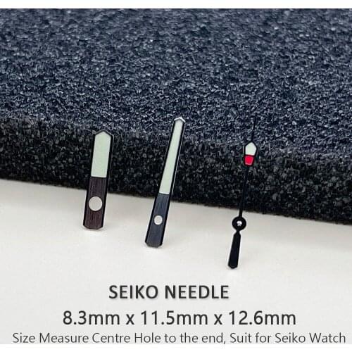 Seiko NH35/NH36 Watch Movement Pointer Top Steel Watch Hands for Drivers Series C3 Luminous Effects Original Quality Made Needle