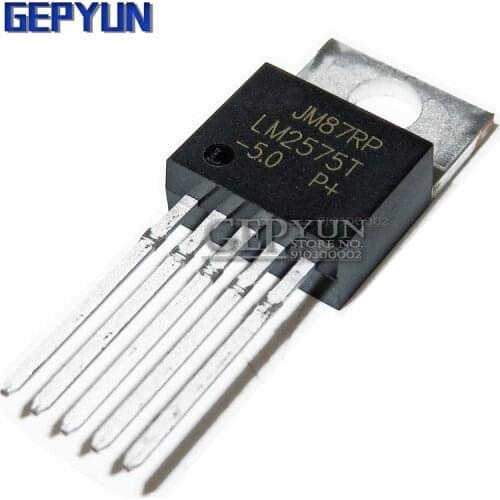 10PCS LM2575T-5.0 LM2575T-5V TO220 TO-220 LM2575-5 Gepyun