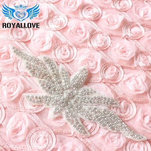 30pieces) Sparkling Bling stone rhinestone bridal sashes/belt applique trimming Rhinestone Applique For Bridal Wedding Sash