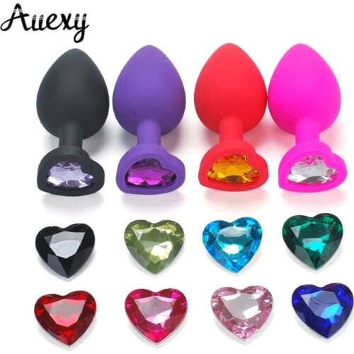AUEXY Erotik Gode Anal Jewel Toys Butt Plug Sex Vigin Silicone Ass Massage Vagina Masturbate Dildo Buttplug Sextoy for Woman Man