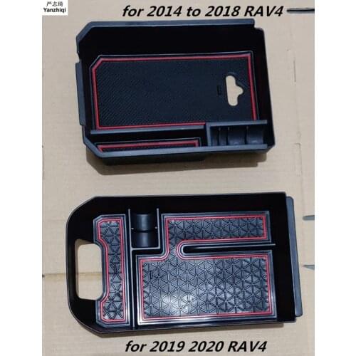 Car Central Storage Box Broadhurst Armrest Remoulded Car Glove Storage Box For Toyota RAV4 2014-2020 Accessories Auto Styling
