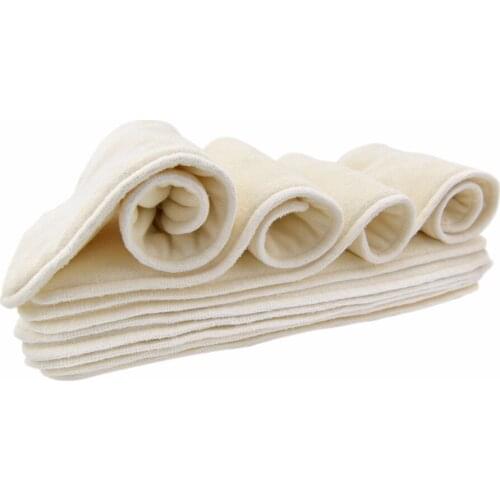 Free Shipping 5layers bamboo & microfiber blend Inserts for BABY CLOTH DIAPER NAPPY 50pcs/lot