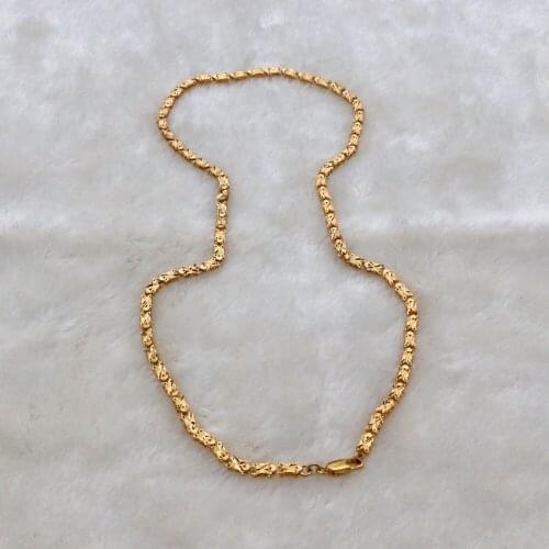 Chevron Double Layered Choker Necklace Arrow Chain Multi 24 k Yellow Fine Gold GF Tone Boho Bohemian