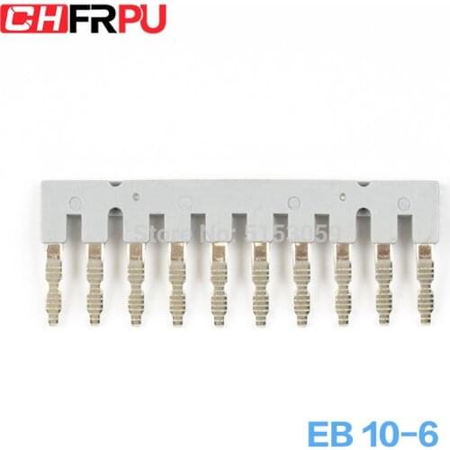EB 10-6 Suitable for UK2.5 UK5 Side Plug Connector Din Rail Terminal block short circuit connection strip